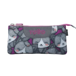 TOTTO Material Escolar*- Estuche Tablero Kitten Rose