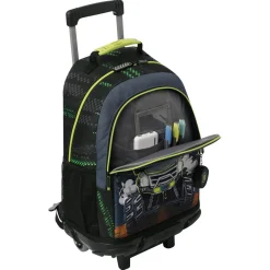 TOTTO Material Escolar*- Mochila con ruedas Monster Race L