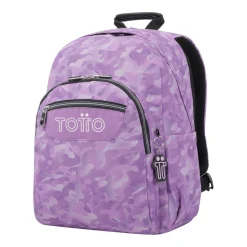 TOTTO Material Escolar*- Mochila escolar adaptable a carro camuflaje rosa Acuareles