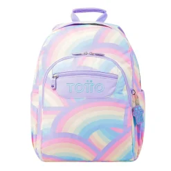 TOTTO Material Escolar*- Mochila escolar adaptable a carro arcoíris Acuareles