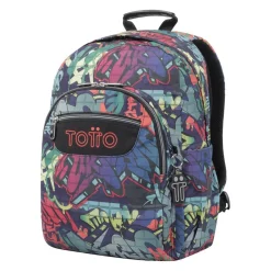 TOTTO Material Escolar*- Mochila escolar adaptable a carro graffiti Acuareles