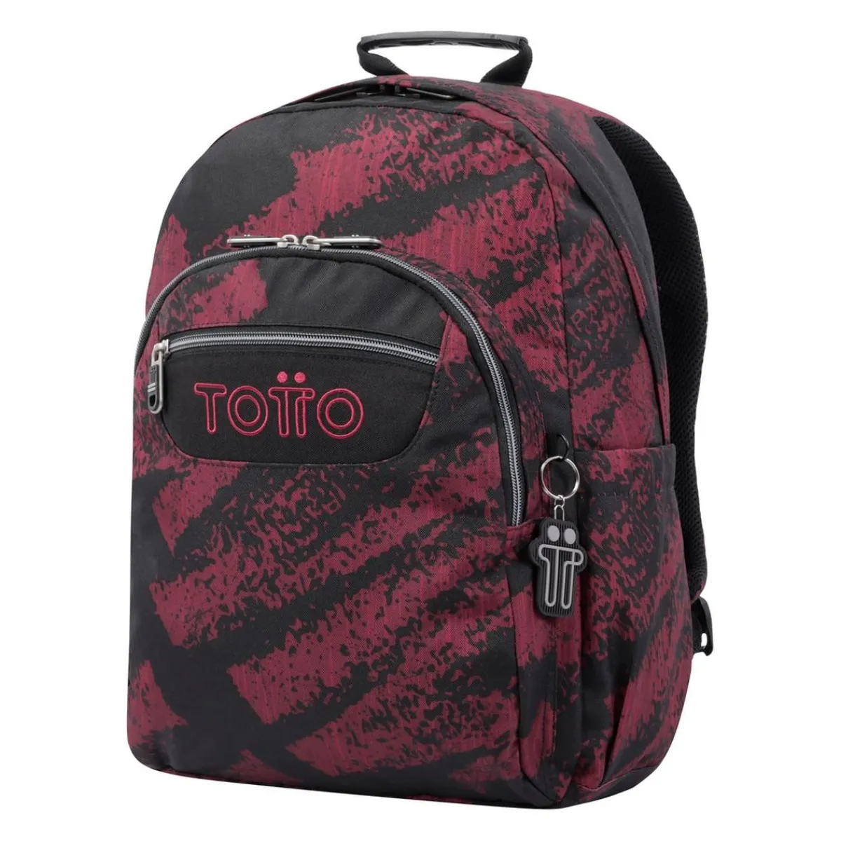 TOTTO Material Escolar*- Mochila escolar adaptable a carro tiza roja Acuareles