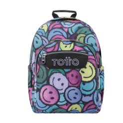 TOTTO Material Escolar*- Mochila escolar adaptable a carro emojis Acuareles