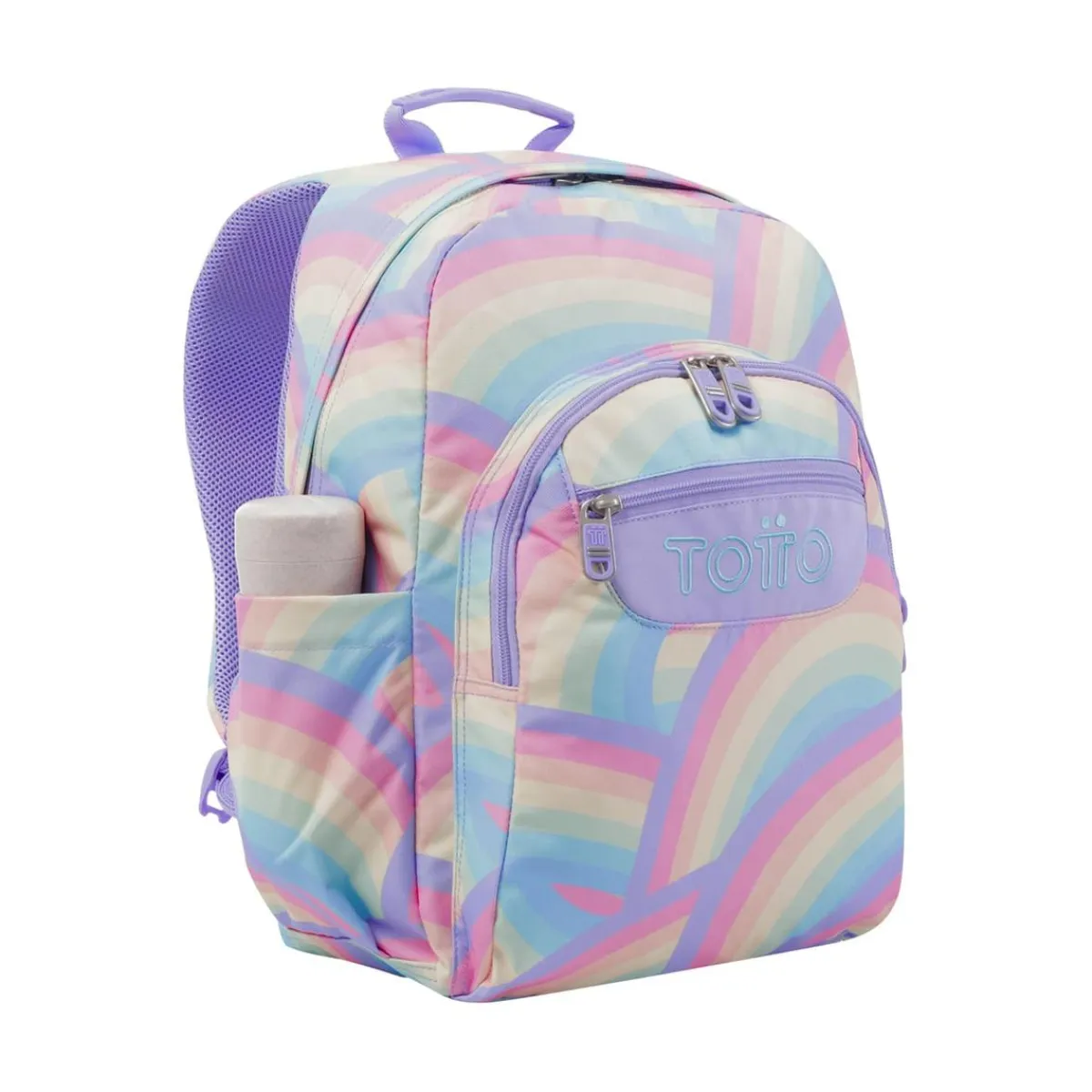TOTTO Material Escolar*- Mochila escolar arcoíris Acuarela