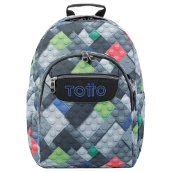 TOTTO Material Escolar*- Mochila escolar bloques Acuarela