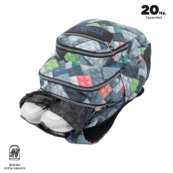 TOTTO Material Escolar*- Mochila escolar bloques Crayoles