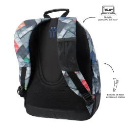 TOTTO Material Escolar*- Mochila escolar bloques Crayoles
