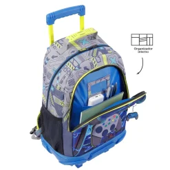 TOTTO Material Escolar*- Mochila escolar con ruedas grande Monark