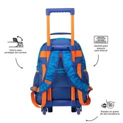 TOTTO Material Escolar*- Mochila escolar con ruedas pequeña Little Avatar