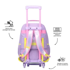 TOTTO Material Escolar*- Mochila escolar con ruedas grande Emojy