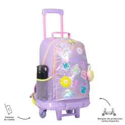 TOTTO Material Escolar*- Mochila escolar con ruedas grande Emojy