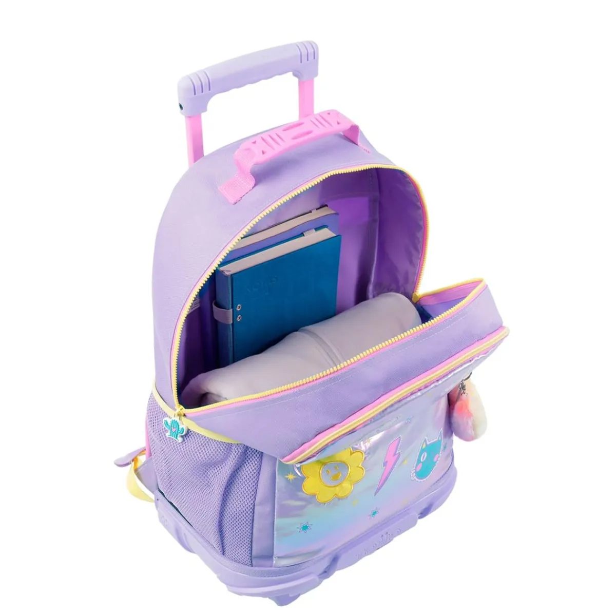 TOTTO Material Escolar*- Mochila escolar con ruedas grande Emojy