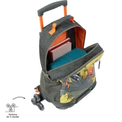 TOTTO Material Escolar*- Mochila escolar con ruedas grande Brawlmaster