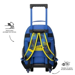 TOTTO Material Escolar*- Mochila escolar con ruedas mediana Velocity
