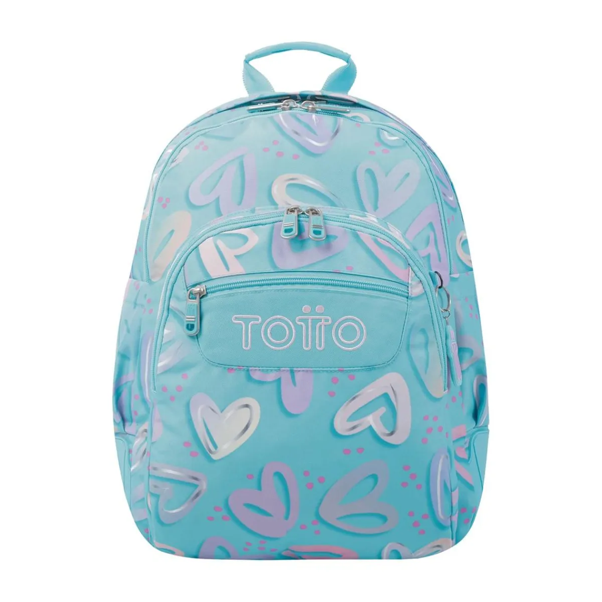 TOTTO Material Escolar*- Mochila escolar corazones pintados Rayol