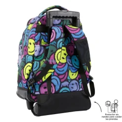 TOTTO Material Escolar*- Mochila escolar con ruedas emojis Renglones