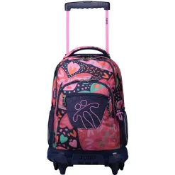TOTTO Material Escolar*- Mochila escolar con ruedas Renglones - Mega