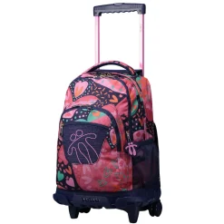 TOTTO Material Escolar*- Mochila escolar con ruedas Renglones - Mega