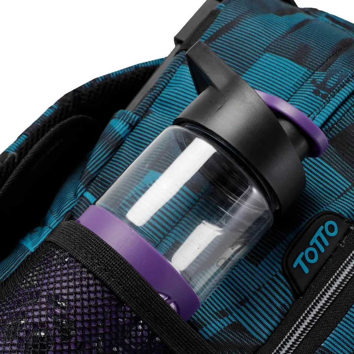 TOTTO Material Escolar*- Mochila escolar con ruedas Renglones - Azul