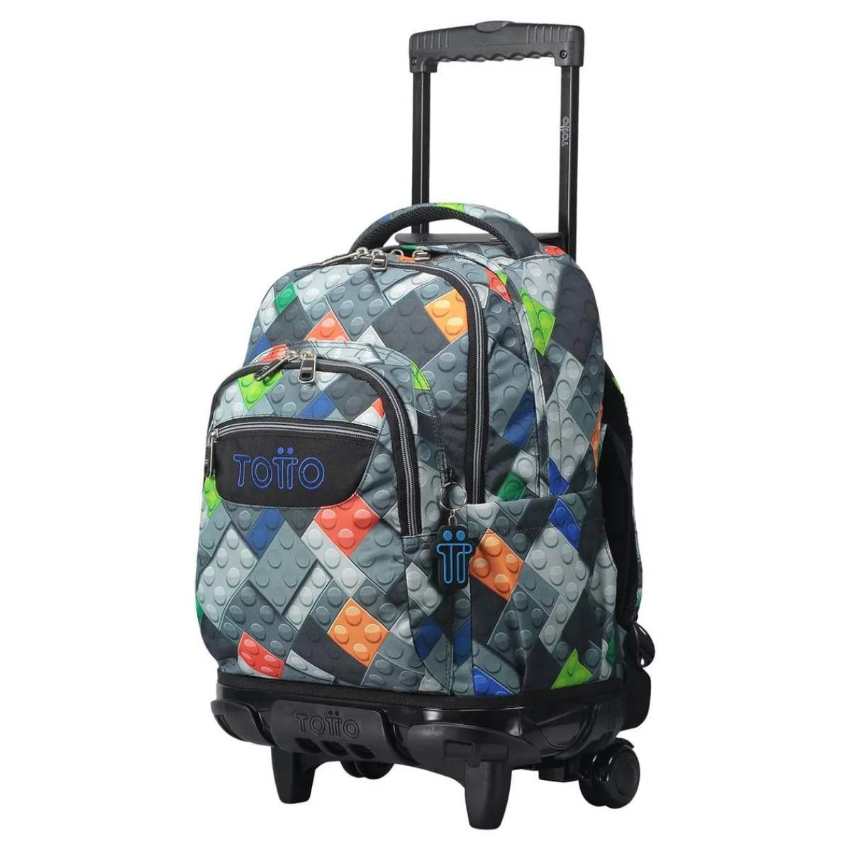 TOTTO Material Escolar*- Mochila escolar con ruedas bloques Renglones