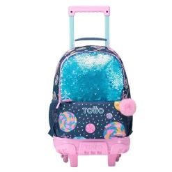 TOTTO Material Escolar*- Mochila escolar con ruedas mediana Sweet Candy