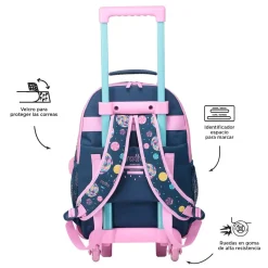 TOTTO Material Escolar*- Mochila escolar con ruedas mediana Sweet Candy