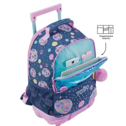 TOTTO Material Escolar*- Mochila escolar con ruedas mediana Sweet Candy