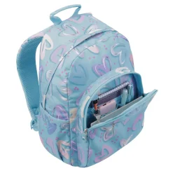 TOTTO Material Escolar*- Mochila escolar corazones pintados Acuarela