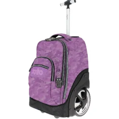TOTTO Material Escolar*- Mochila escolar con ruedas camuflaje rosa Papel