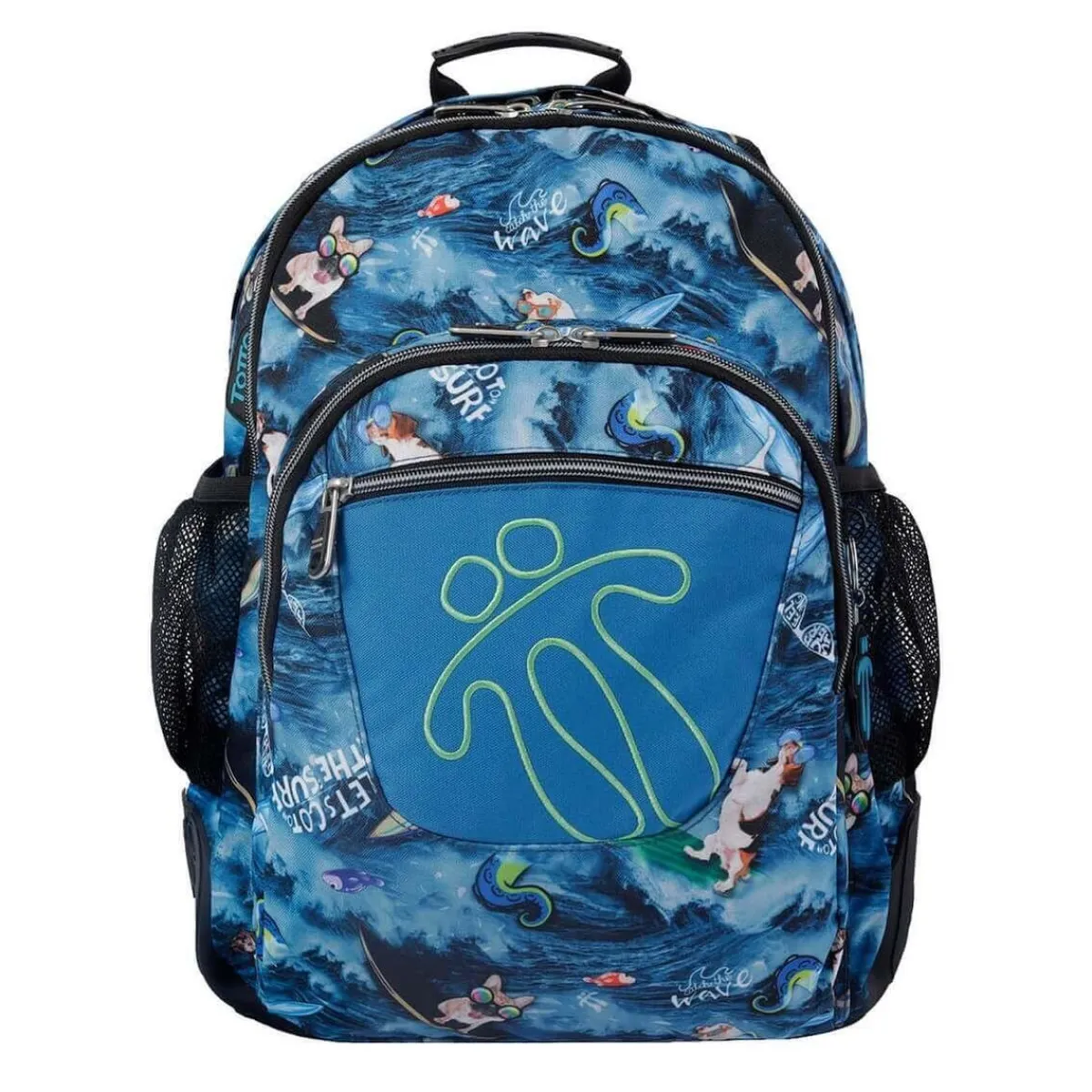 TOTTO Material Escolar*- Mochila escolar Crayoles - Océano