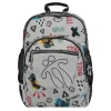 TOTTO Material Escolar*- Mochila escolar Crayoles - Gris