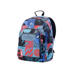 TOTTO Material Escolar*- Mochila escolar cyber monstruos Acuarela