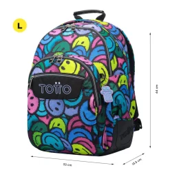 TOTTO Material Escolar*- Mochila escolar emojis Crayoles