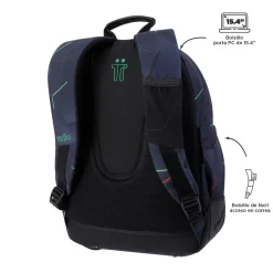 TOTTO Material Escolar*- Mochila escolar fractal Crayoles