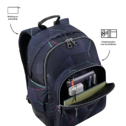 TOTTO Material Escolar*- Mochila escolar fractal Crayoles