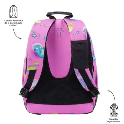 TOTTO Material Escolar*- Mochila escolar gatos astronautas Crayoles