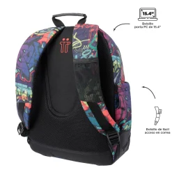 TOTTO Material Escolar*- Mochila escolar graffiti Crayoles