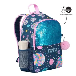 TOTTO Material Escolar*- Mochila escolar mediana Sweet Candy