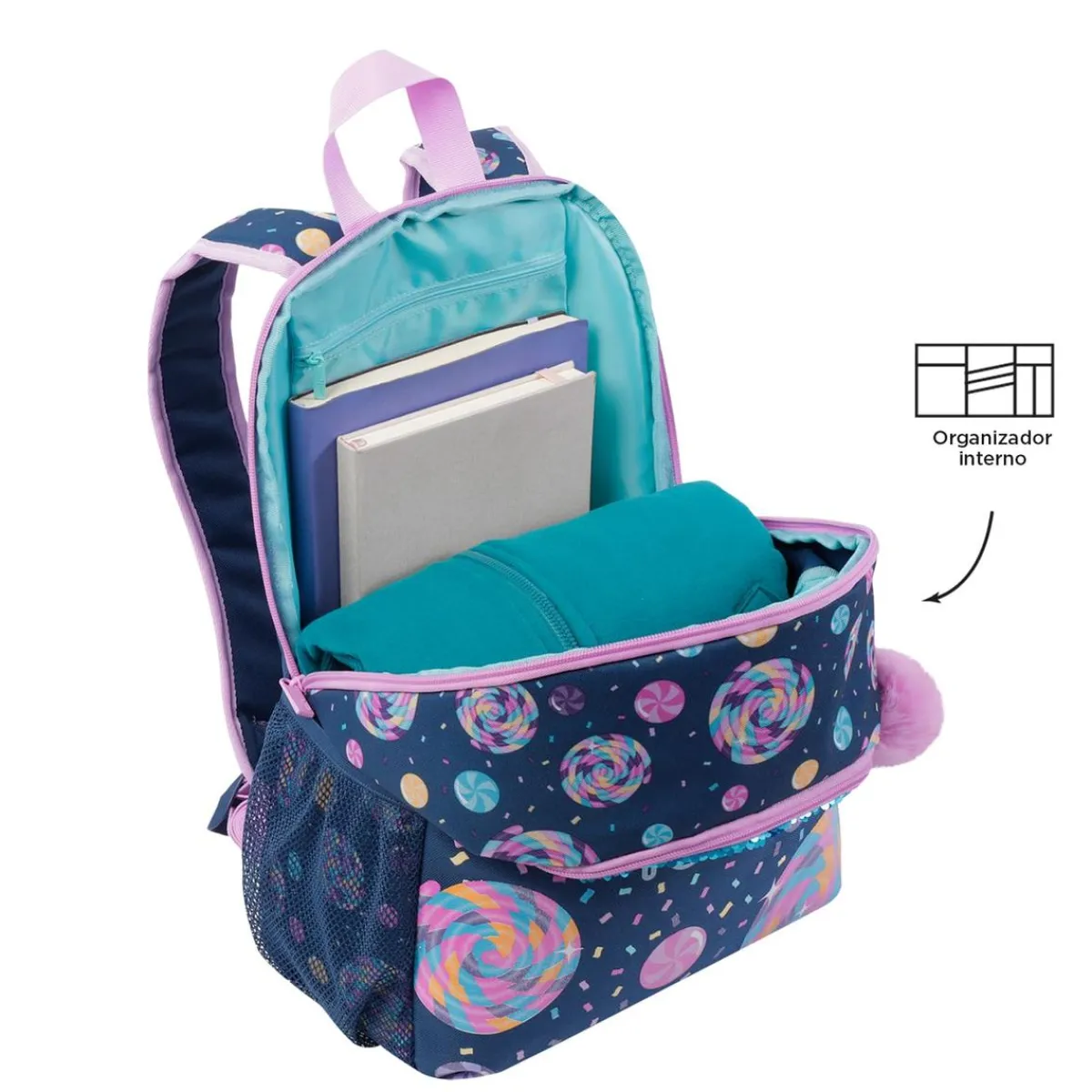 TOTTO Material Escolar*- Mochila escolar mediana Sweet Candy