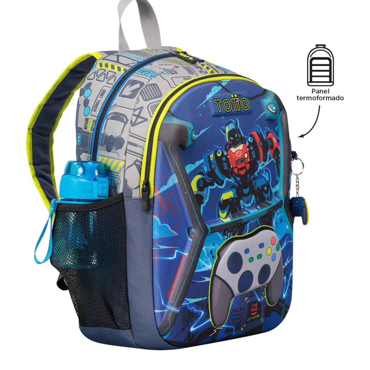 TOTTO Material Escolar*- Mochila escolar mediana Monark