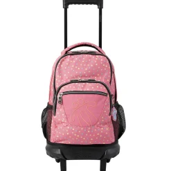 TOTTO Material Escolar*- Mochila escolar pequeña con ruedas Resma - Confetti