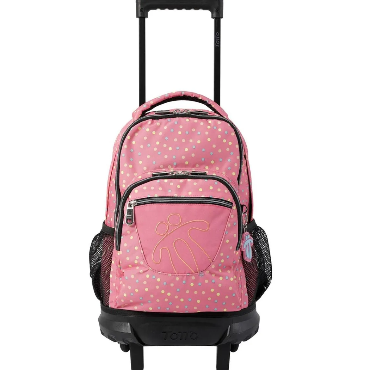 TOTTO Material Escolar*- Mochila escolar pequeña con ruedas Resma - Confetti