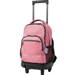 TOTTO Material Escolar*- Mochila escolar pequeña con ruedas Resma - Confetti