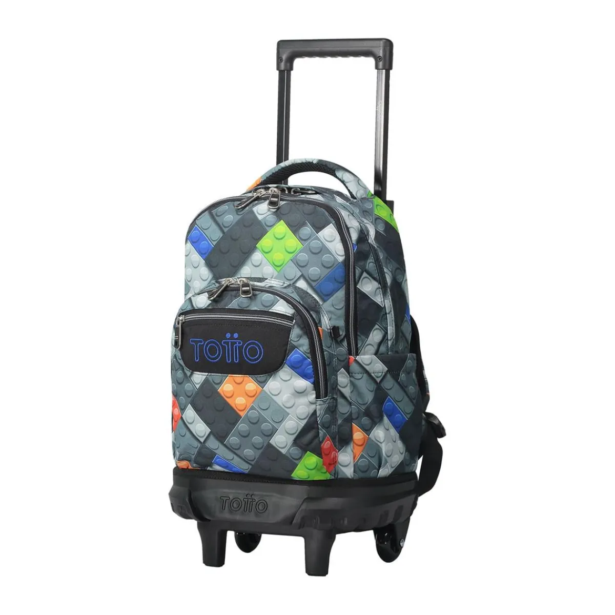 TOTTO Material Escolar*- Mochila escolar pequeña ruedas bloques Resma