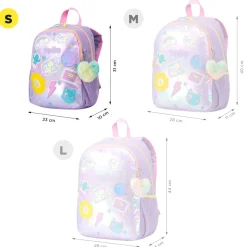TOTTO Material Escolar*- Mochila escolar pequeña Emojy