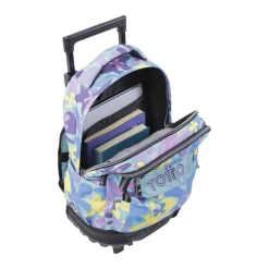 TOTTO Material Escolar*- Mochila escolar pequeña ruedas flores hawaianas Resma