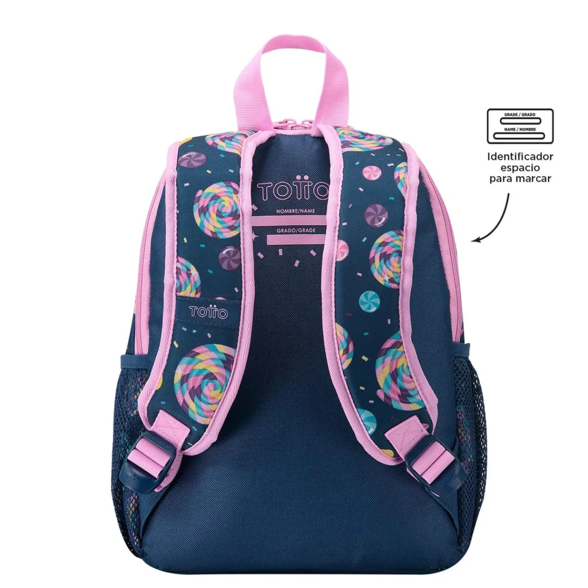 TOTTO Material Escolar*- Mochila escolar pequeña Sweet Candy