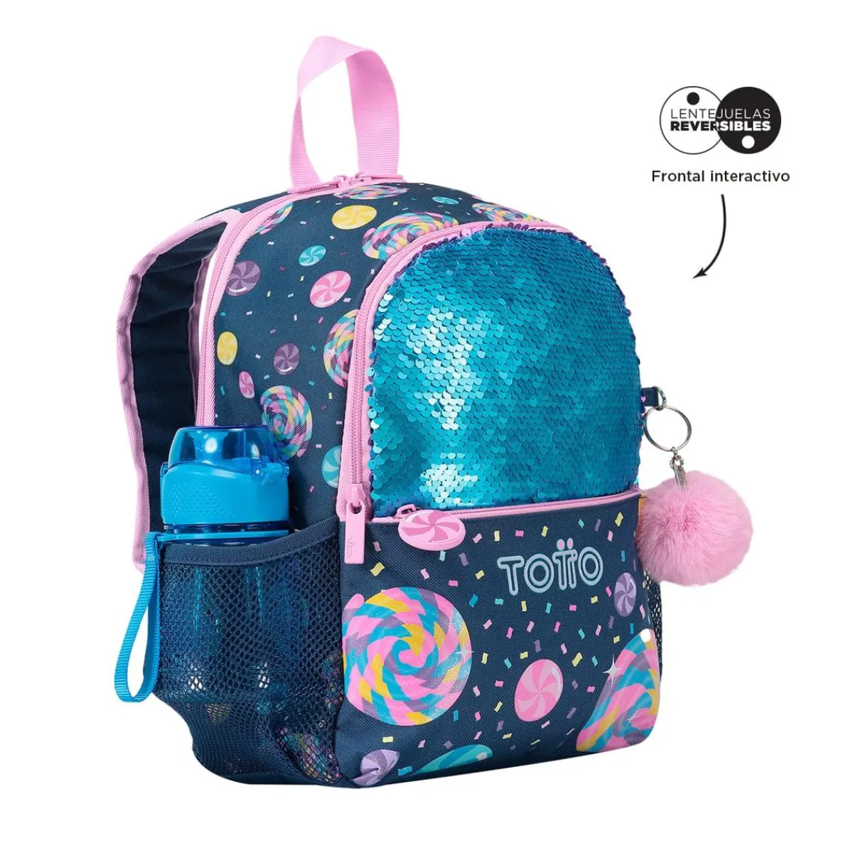 TOTTO Material Escolar*- Mochila escolar pequeña Sweet Candy