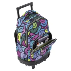 TOTTO Material Escolar*- Mochila escolar pequeña ruedas emojis Resma
