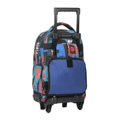 TOTTO Material Escolar*- Mochila escolar pequeña ruedas cyber monstruos Resma